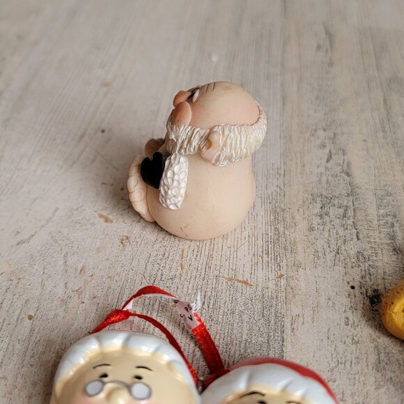 Gingerbread man Santa variety ornament Xmas set precious moment - Picture 9 of 10